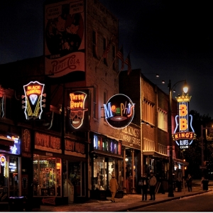 Memphis Beale Street night