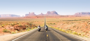 Eagle Rider bikes in Monument Valley
